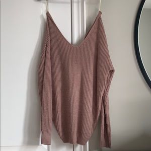 Off the shoulder sweater